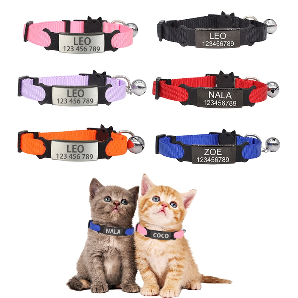 Personalized ID Free Engraving Cat Collar