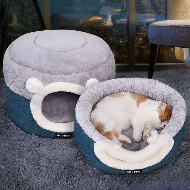 Plush Cat Bed House