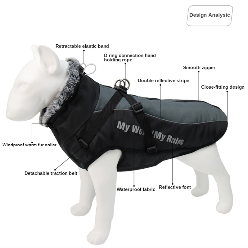 Clothes For Large Dogs Waterproof Big Dog Vest