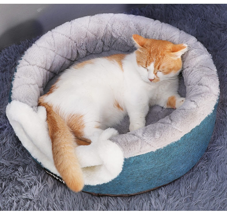 Plush Cat Bed House