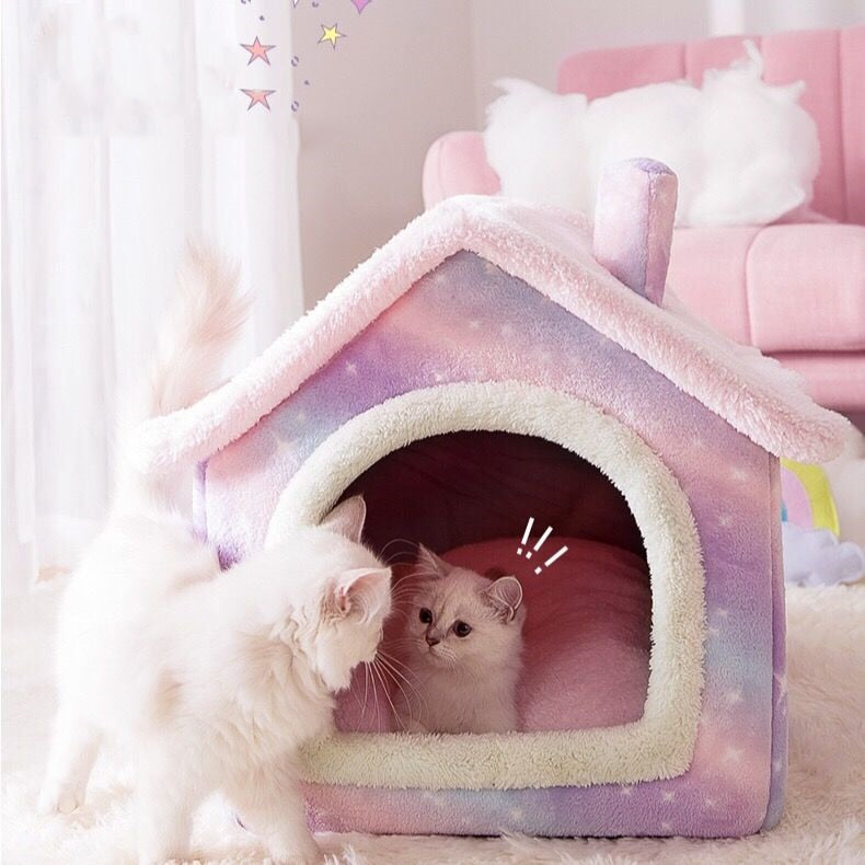 Foldable Deep Sleep Pet Cat House