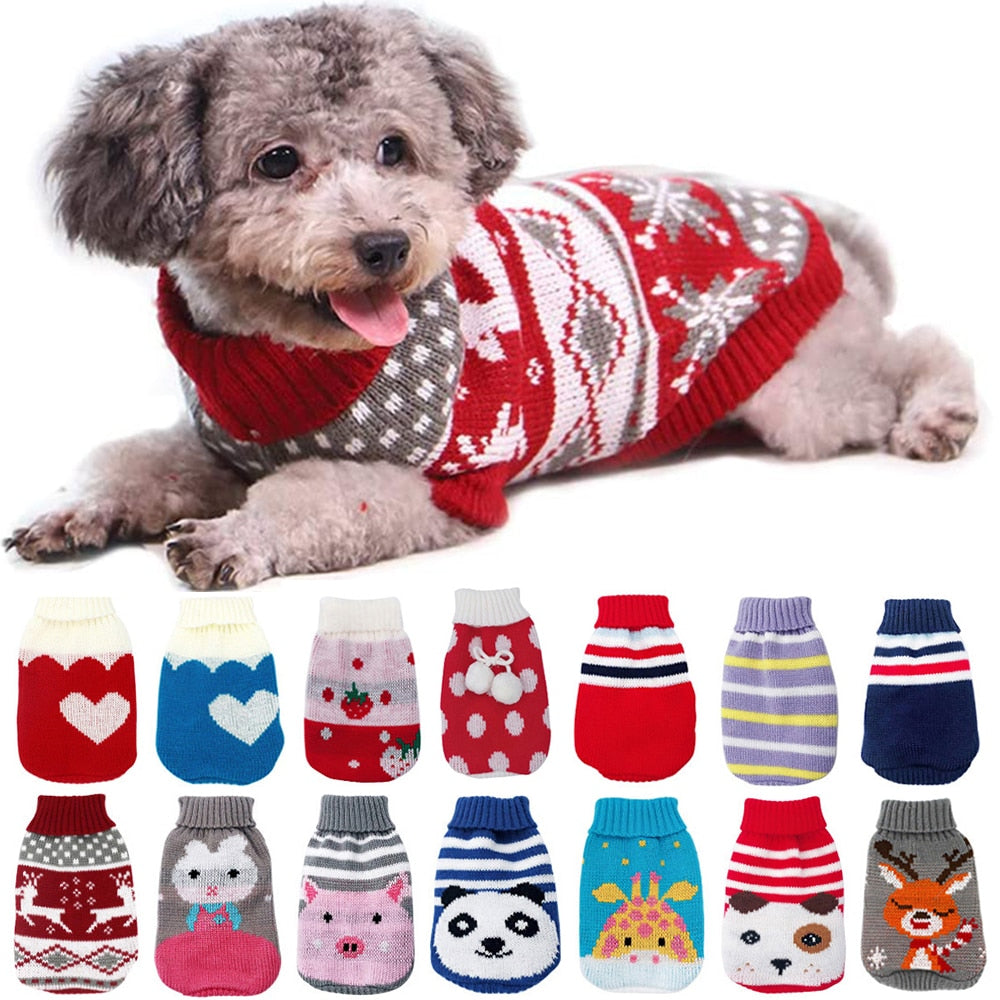 Knitted Sweater for Small Medium Dogs