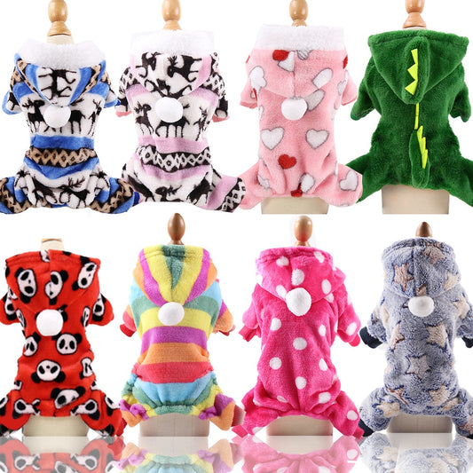 Soft Warm Pet Dog Jumpsuits