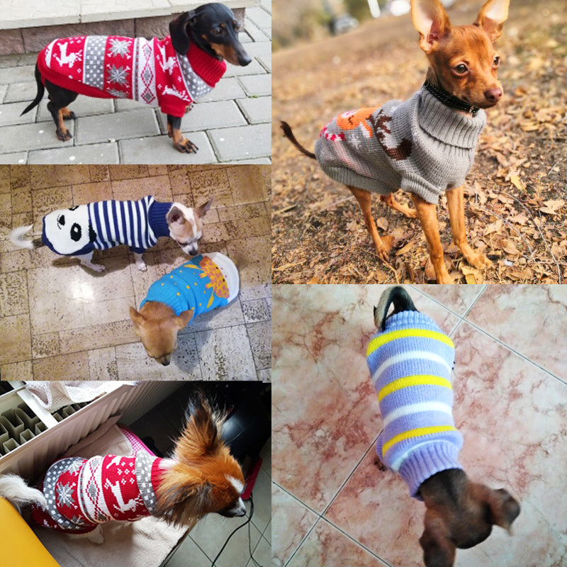 Knitted Sweater for Small Medium Dogs